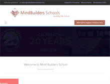 Tablet Screenshot of mindbuildersschools.org